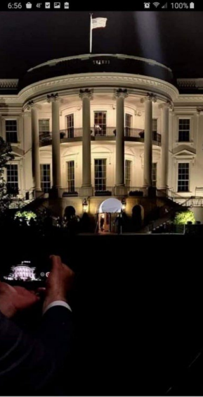 1776 flag over White House